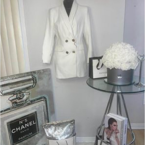 Zara white Blazer dress size -Large - Picture 3 of 5